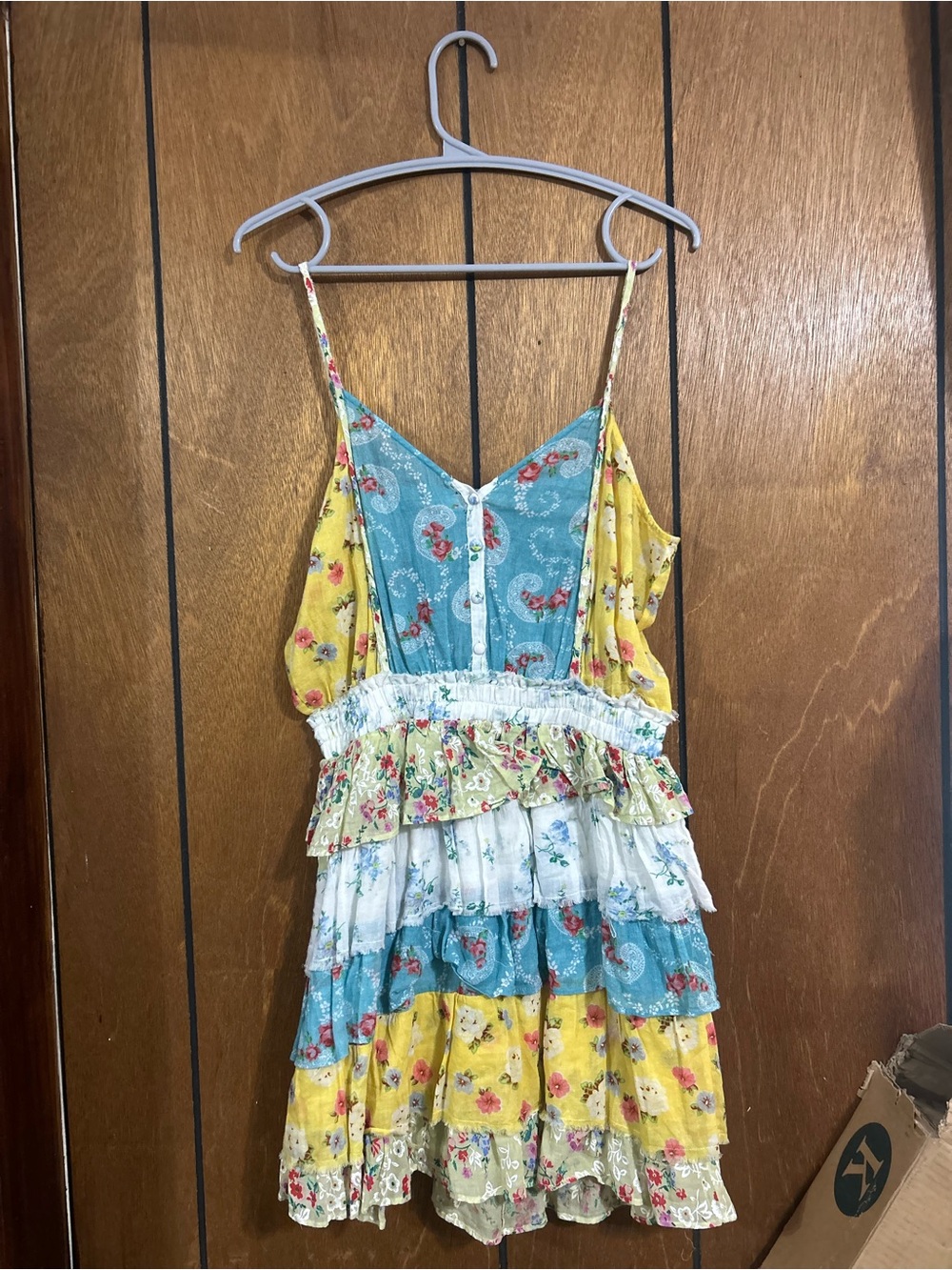 Loveshackfancy Floral Patchwork Summer Dress Preppy Cottagecore